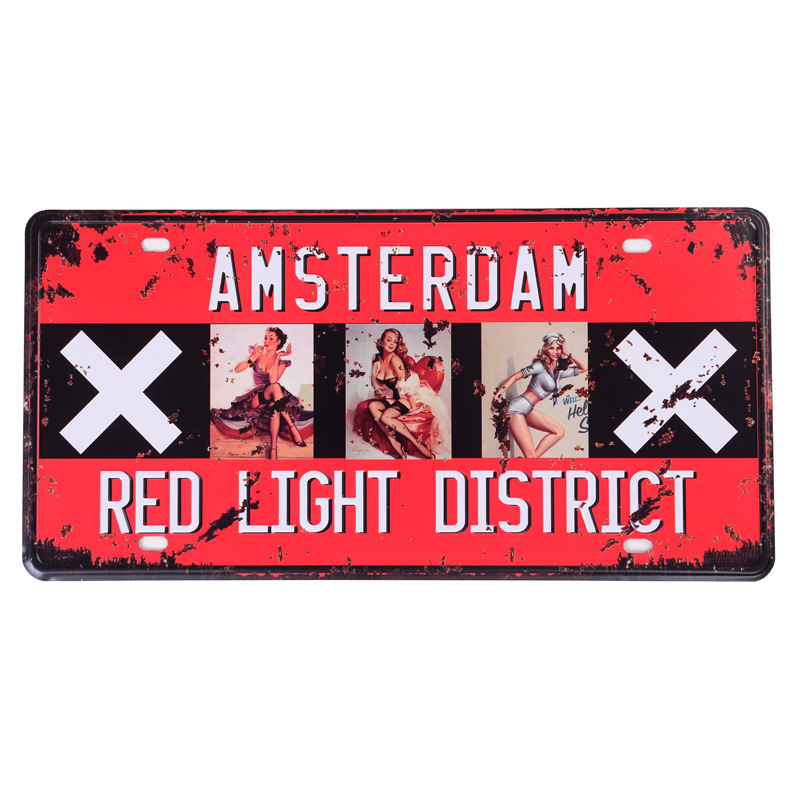 Custom embossing custom  license plate aluminum nautical sheet metal car license plate frame