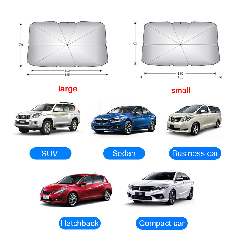 Wholesale Car Sunshade Umbrella UV Protection Car Umbrella Tents Portable Car Window Solar Sunshade Umbrella