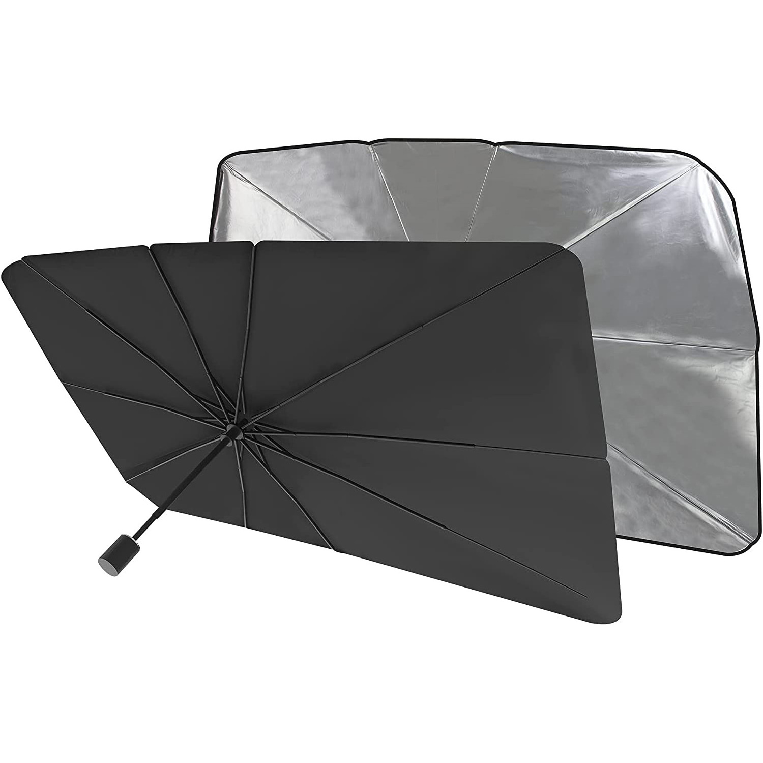 Umbrella sunshade can be customized with a variety of car logo telescopic sunscreen and thermal insulation sunshade