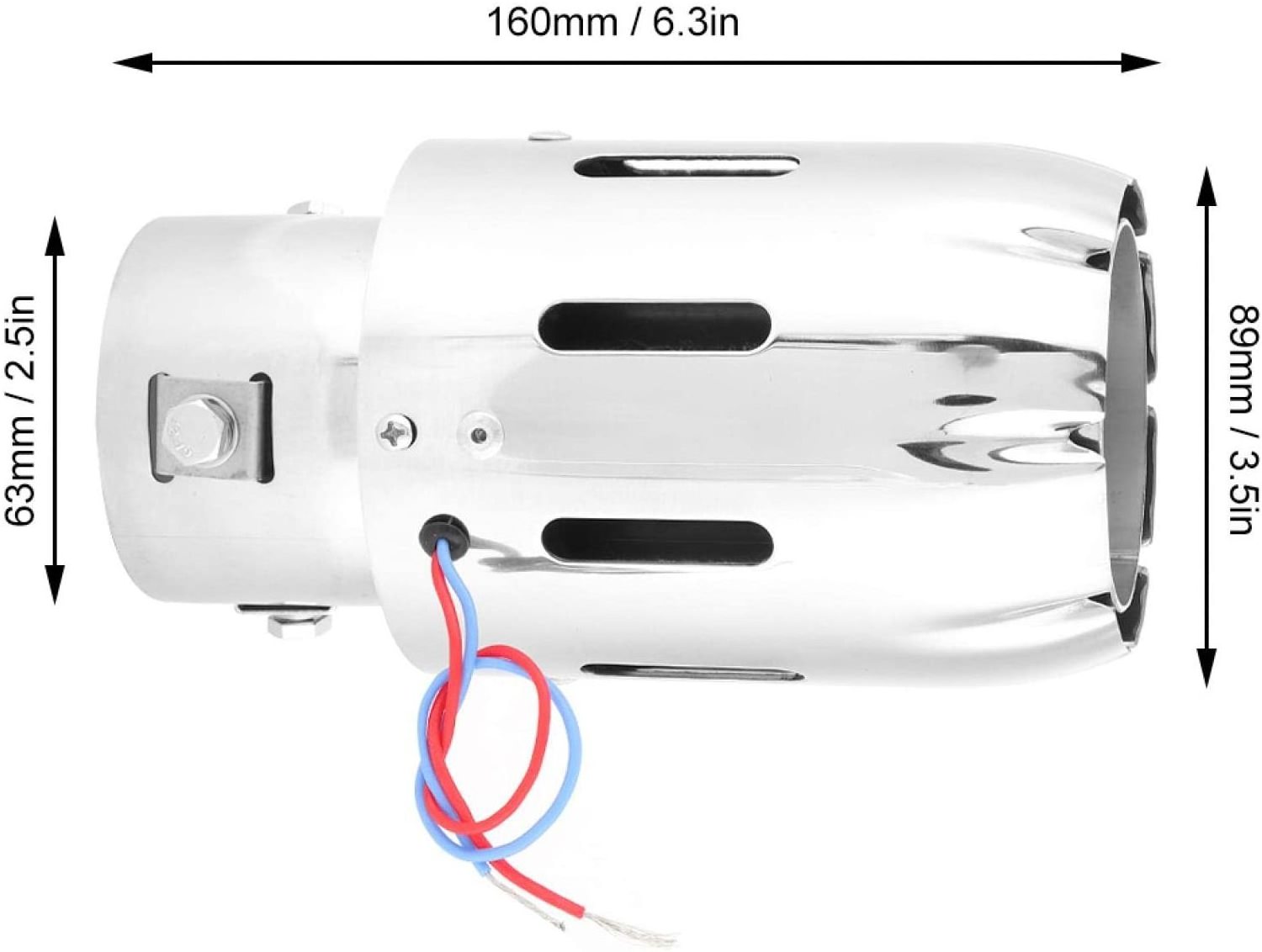 New luminous tail-throat for cars car exhaust pipe Stainless steel exhaust pipe LED with light modified with light tail throat