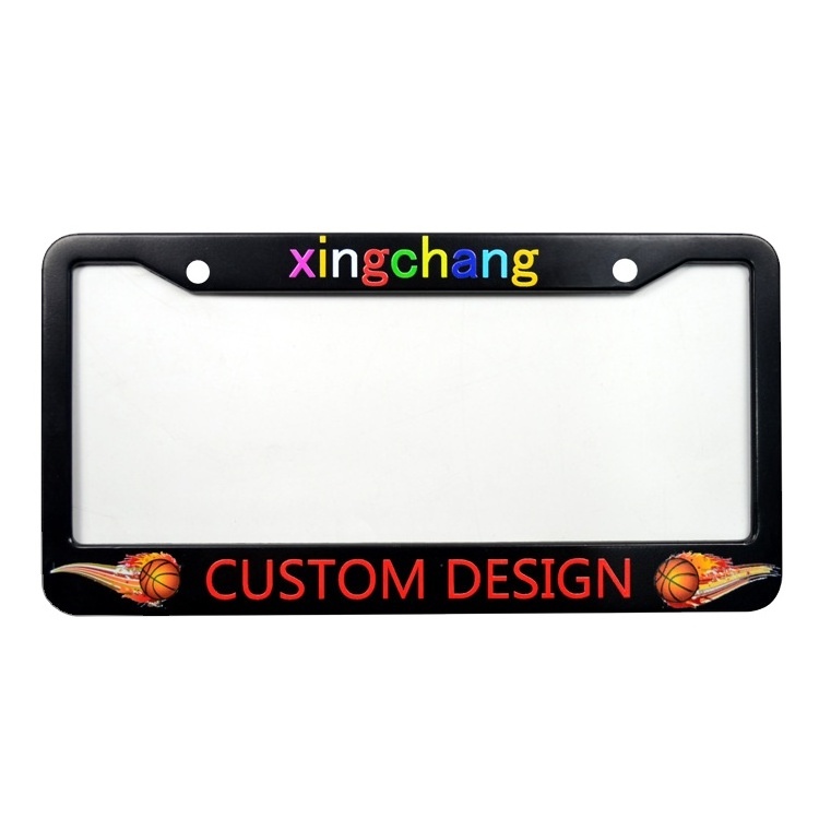 American size high-grade customized metal car motorcycle license plate cover