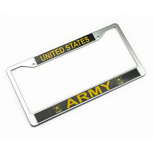 Hot-selling American size can be customized to design zinc alloy car license plate frame metal license plate cover plate cover