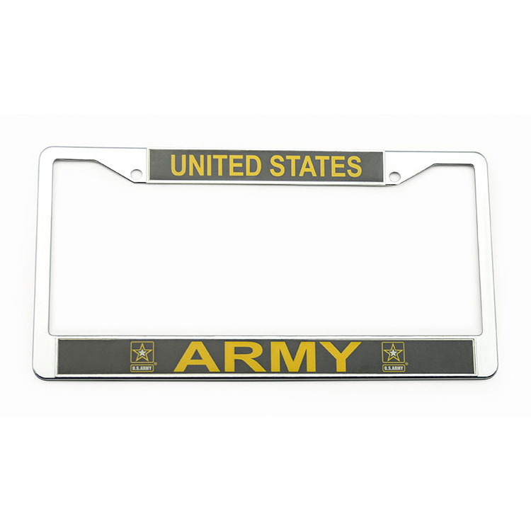 Hot-selling American size can be customized to design zinc alloy car license plate frame metal license plate cover plate cover