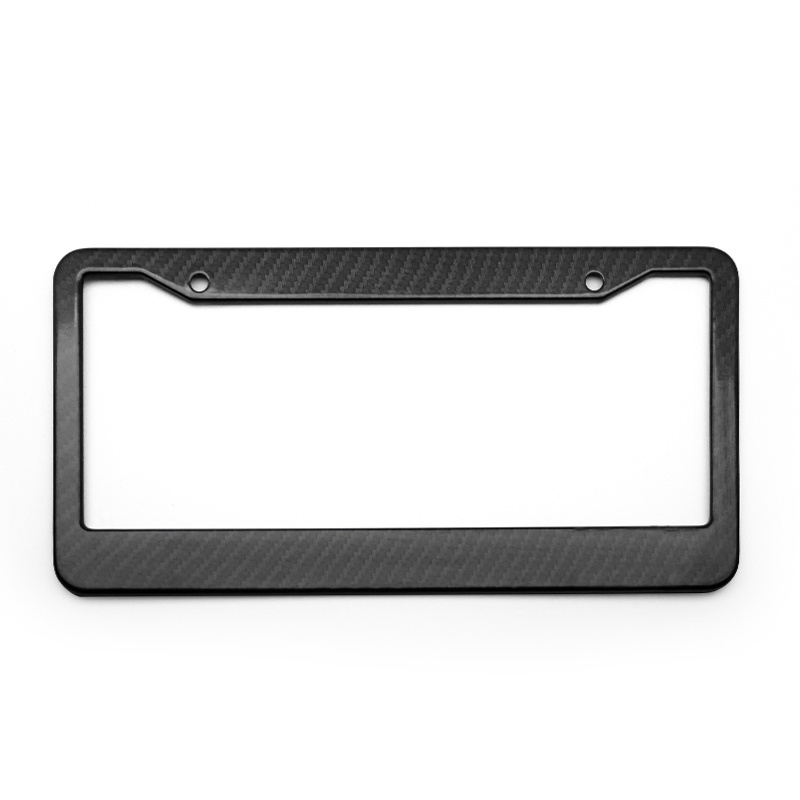 Top quality american license plates frames aluminum carbon fiber surface license plate frame usa custom license plate  cover