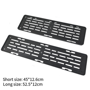 NEW European size 45*12.6cm  52*13cm Customizable Peruvian ABS PLASTIC Material License Plate metal Frame license plate cover