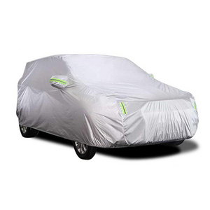 190T silver umbrella cloth, car clothing cover, waterproof, sun proof coated SUV sedan