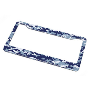 American standard size can be customized with aluminum alloy printing pattern license plate frame