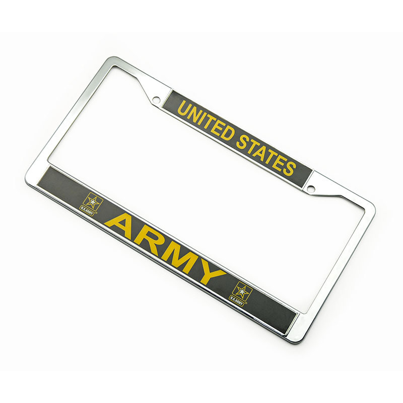 Hot-selling American size can be customized to design zinc alloy car license plate frame metal license plate cover plate cover