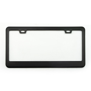 American standard customized classic stainless steel customized license plate cover