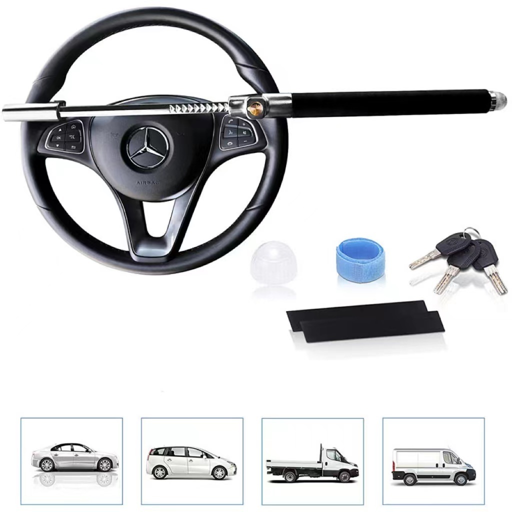 With two keys steering wheel lock car steering wheel security lock