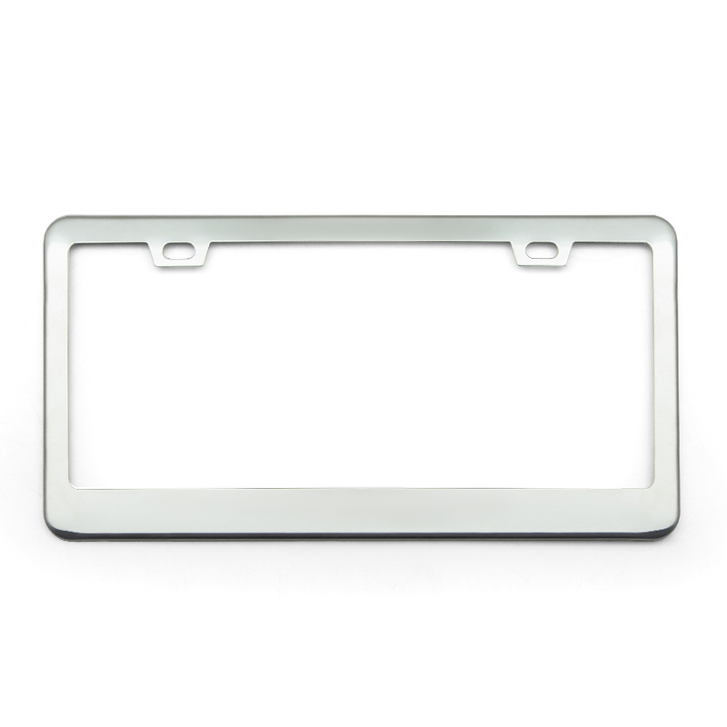 American standard customized classic stainless steel customized license plate cover