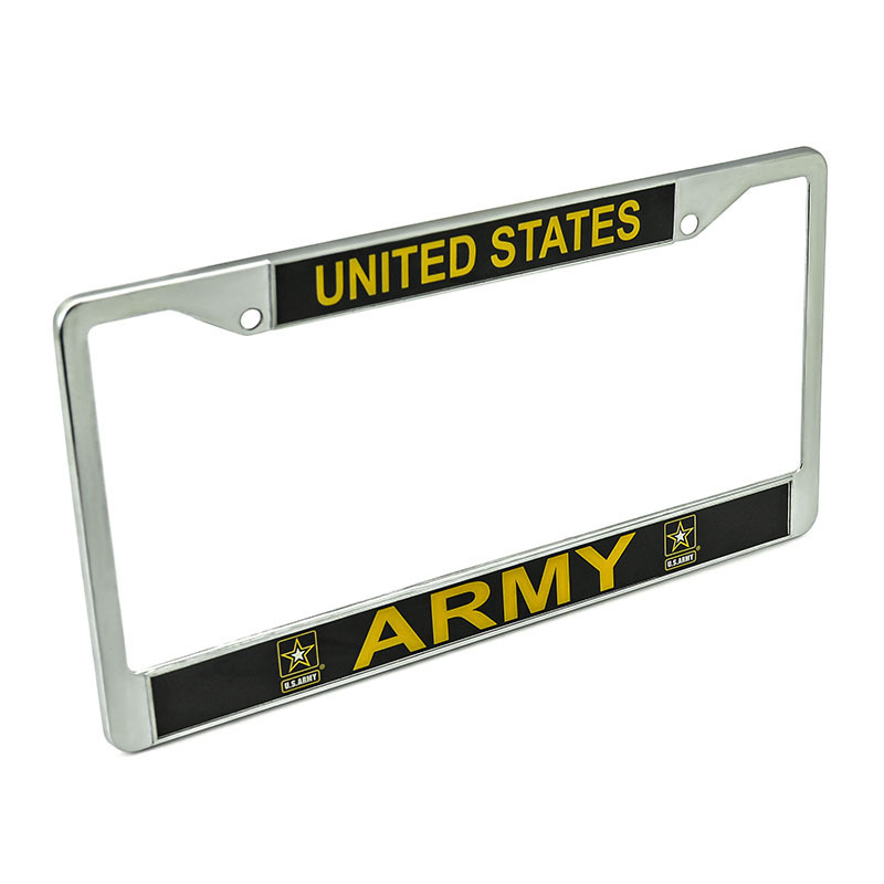 Hot-selling American size can be customized to design zinc alloy car license plate frame metal license plate cover plate cover