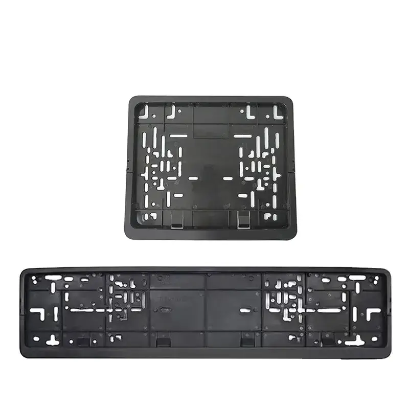 High quality Kenya and Euro size standard plastic black number plate holder universal license plate frame