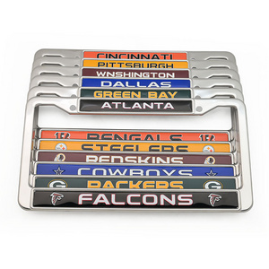 American standard size 31 * 16 custom stainless steel custom chrome license plate cover