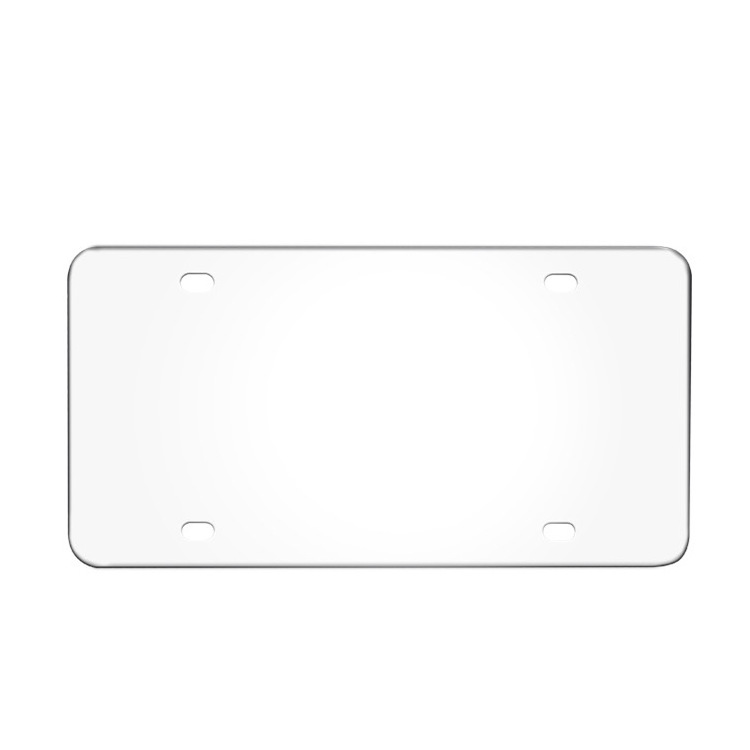 The stainless steel 4-hole license plate cover with different patterns can be customized in the United States