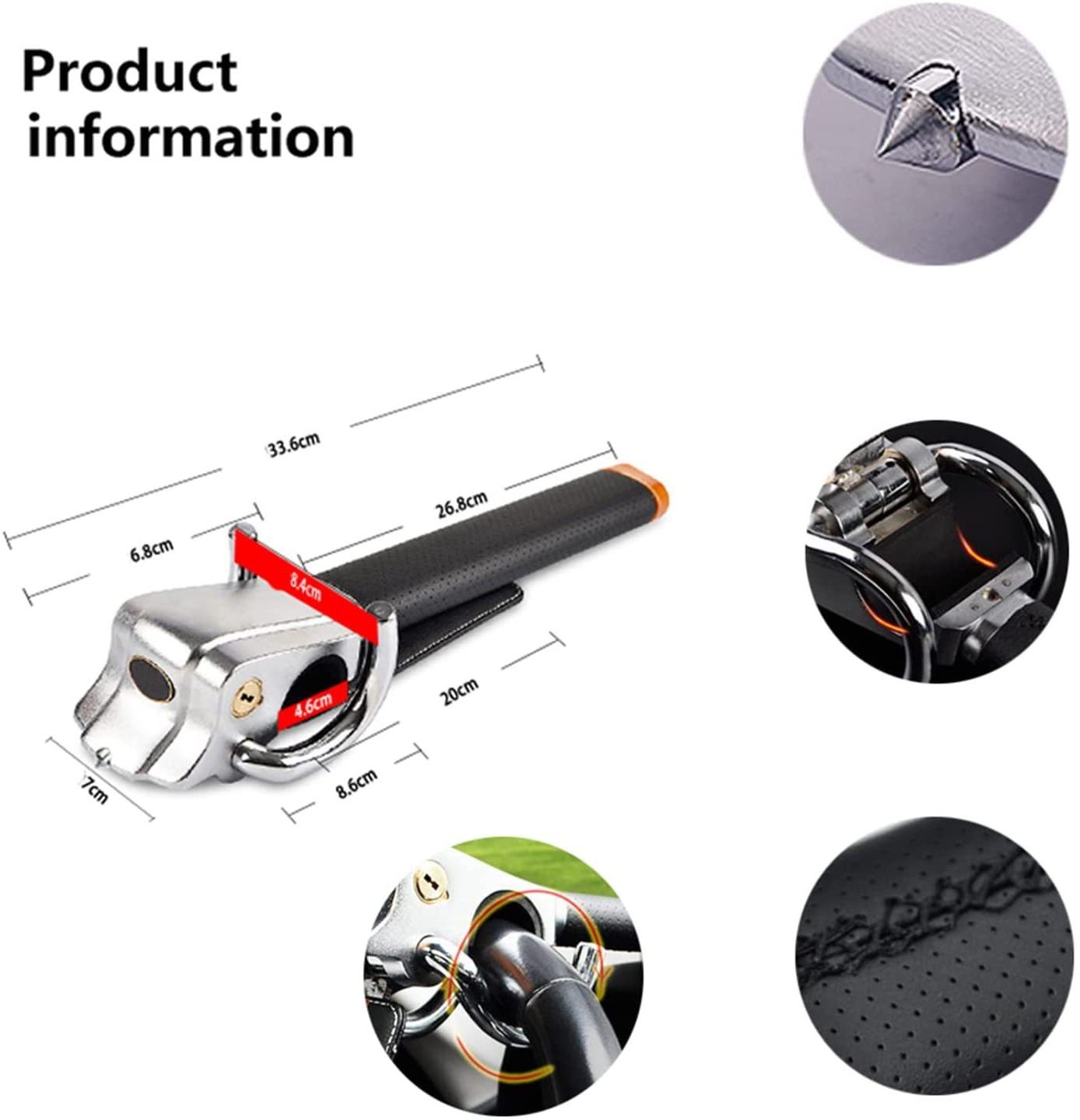 Universal advanced anti-theft lock 503 ivory lock can break the window car steering wheel lock