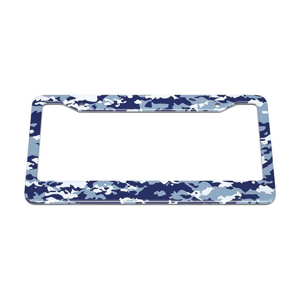 American standard size can be customized with aluminum alloy printing pattern license plate frame