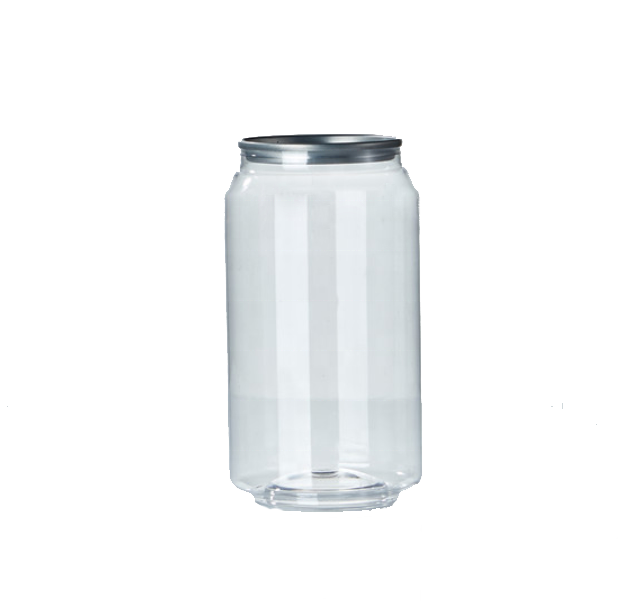 250 ml 350 ml 400 ml 500 ml 650 ml 1000 ml Hot sale transparent PET can plastic can drink soda Cold brew coffeebeverages can