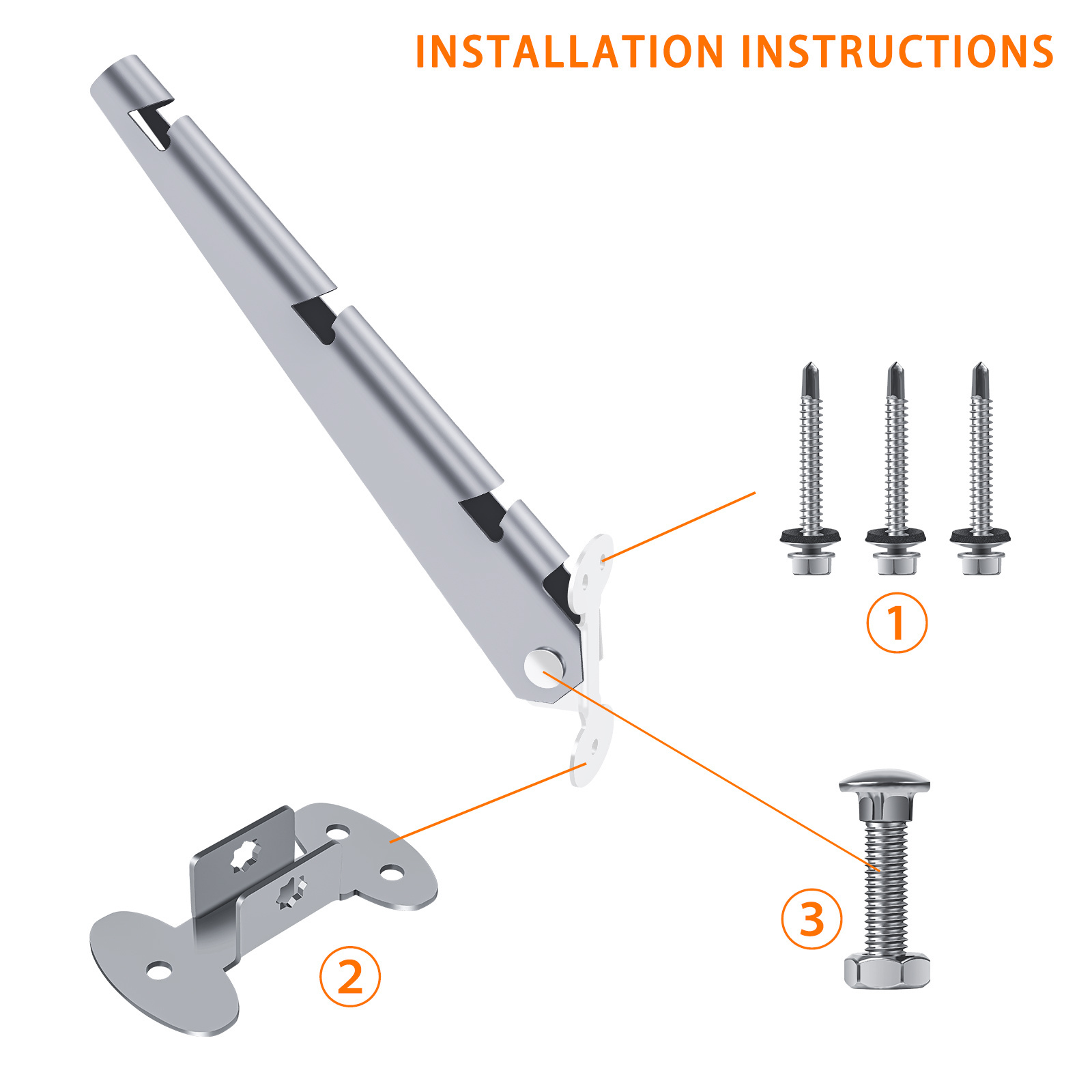 Barbed Wire Arm for Flat or Surface Mount Hot-Dip Galvanized Steel Barb Wire Arm Extender for PVC and Wood Fences