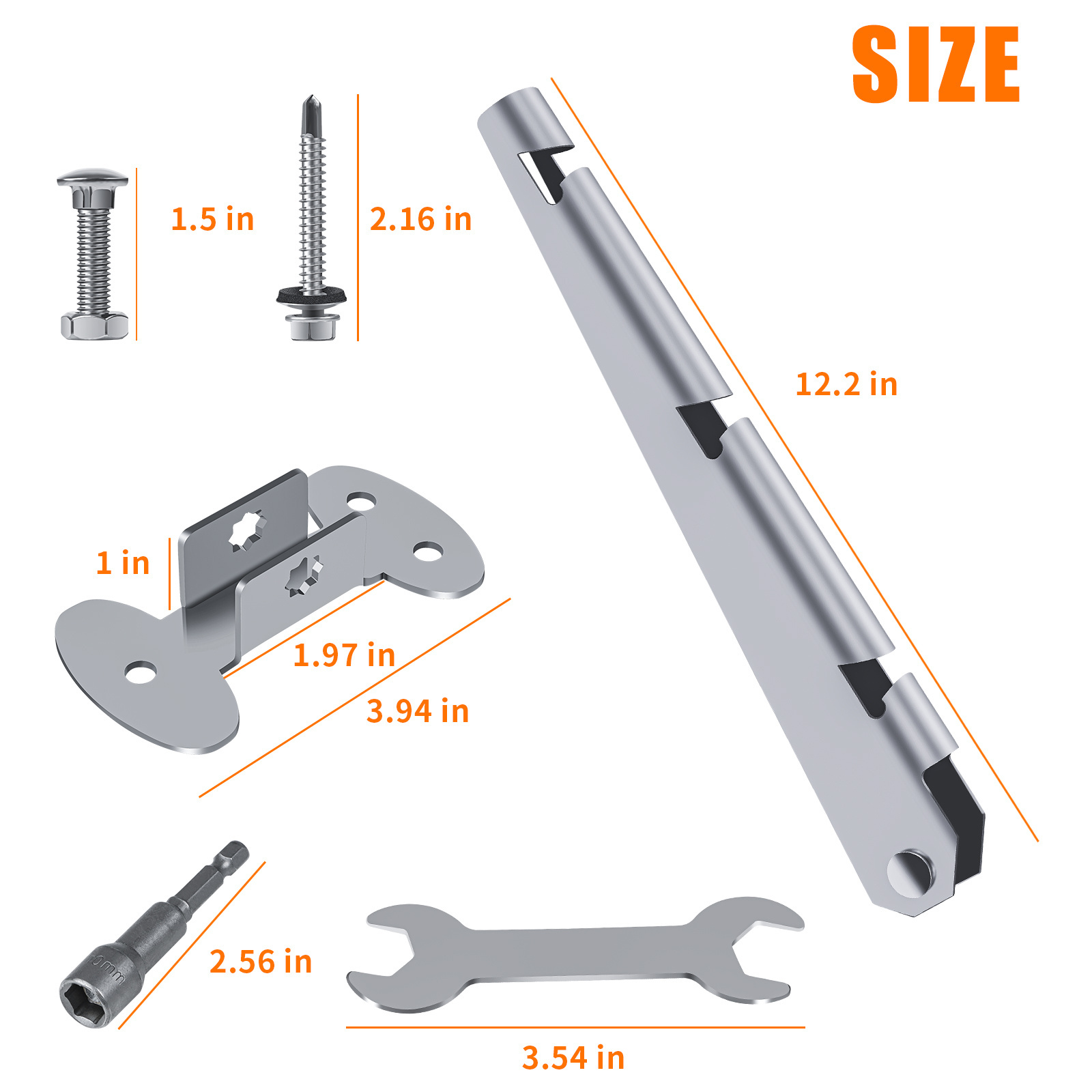 Barbed Wire Arm for Flat or Surface Mount Hot-Dip Galvanized Steel Barb Wire Arm Extender for PVC and Wood Fences