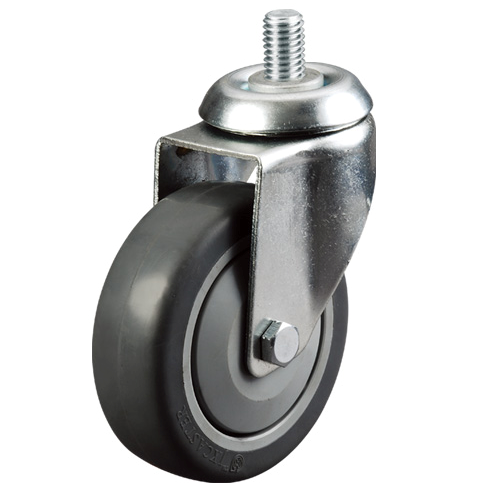 Factory price Industrial 125mm Swivel Screw Thread Castor Polyurethane Wheel