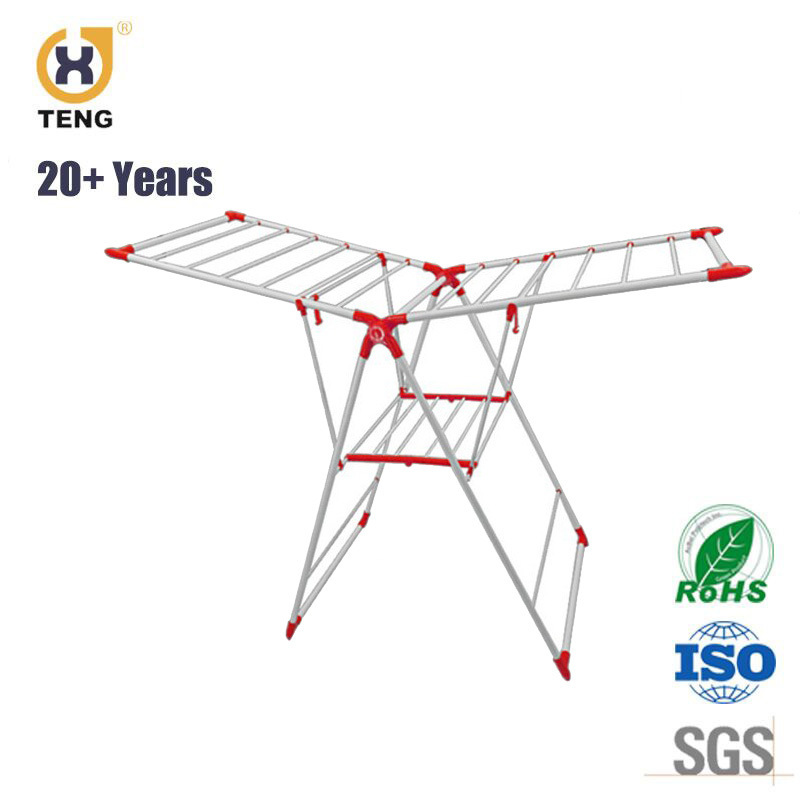 Foldable Laundry Steel Folding Hanging Clothes Drying Rack