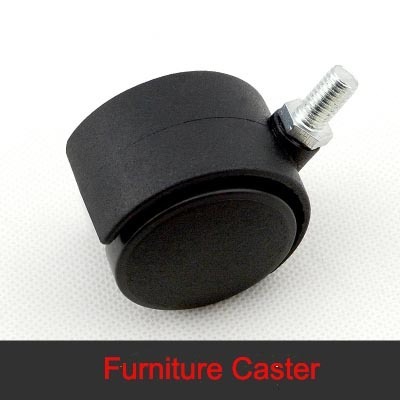 20+ Years Factory Furniture Caster Thread Stem 2 inch PA PU Swivel Office Chair Caster Wheel with Brake