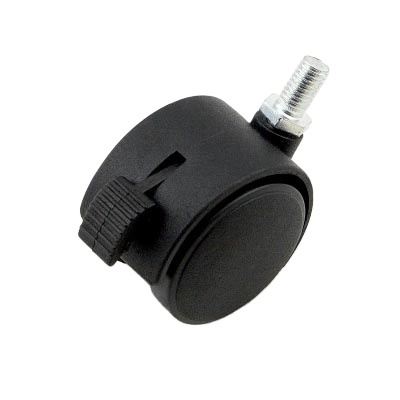 20+ Years Factory Furniture Caster Thread Stem 2 inch PA PU Swivel Office Chair Caster Wheel with Brake