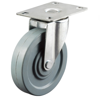 100mm Industrial Rubber Swivel Caster Wheel with  brake tool cabinet caster