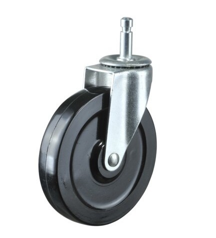 100mm Industrial Rubber Swivel Caster Wheel with  brake tool cabinet caster