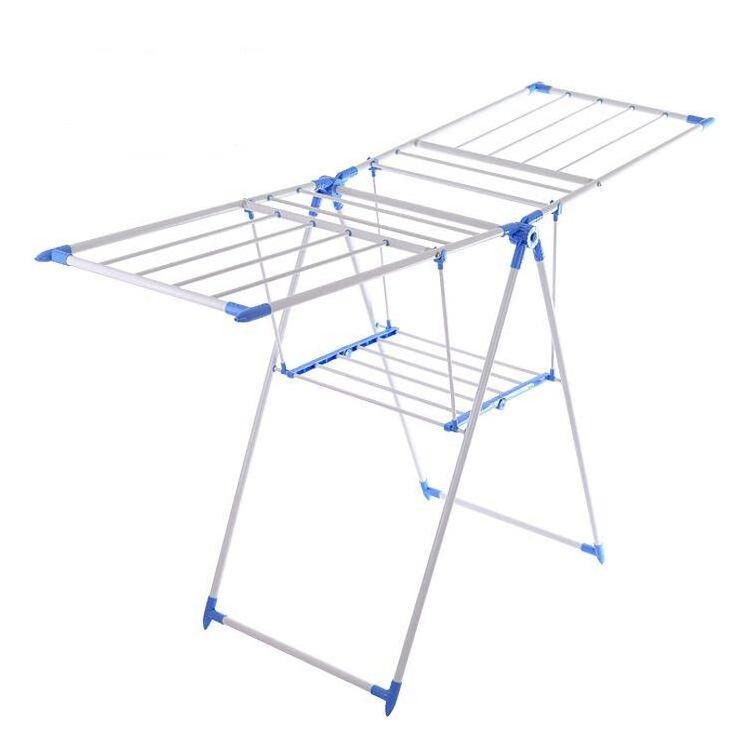 Foldable Laundry Steel Folding Hanging Clothes Drying Rack