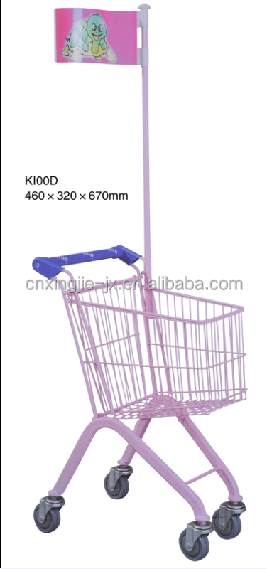 K100 Kids Retail Shopping Cart Supermarket Shopping Trolley for Child