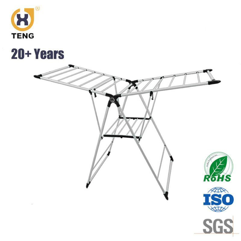 Foldable Laundry Steel Folding Hanging Clothes Drying Rack