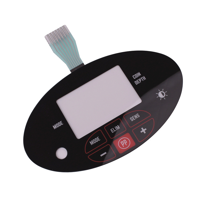 membrane switch light switches 3m adhesive custom control panel overlay sticker customized logo and labels 3 panel