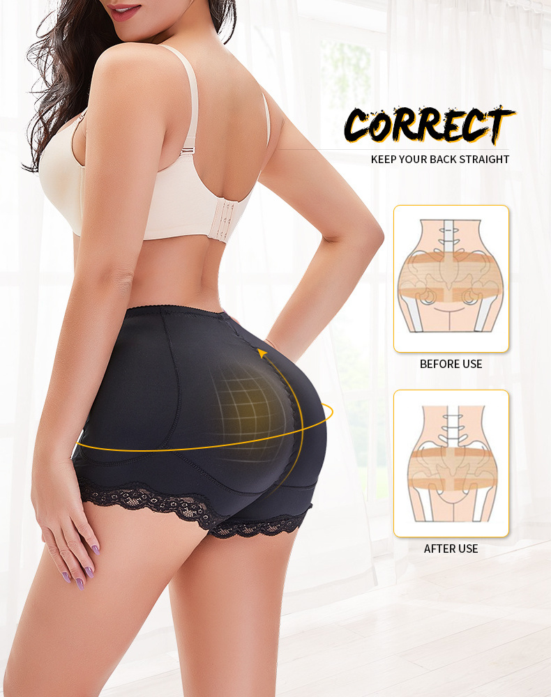 Padded Butt lifter Corrective Underwear Butt Enhancer Body Shaper Modeling Strap  Hip Shapwear Underwear Push Up Panties