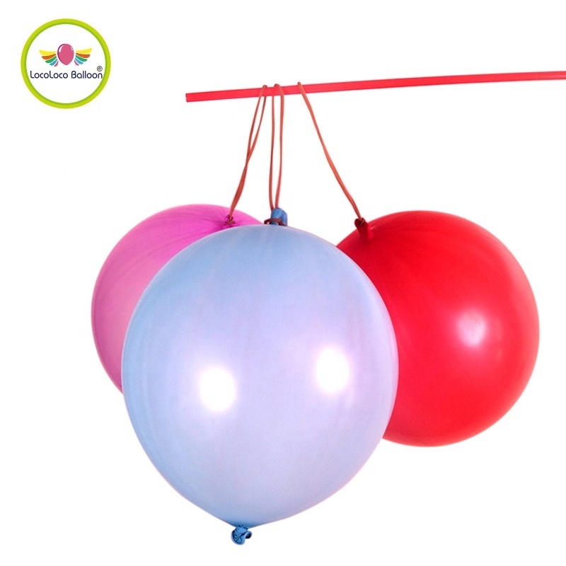 Helium Normal Air Inflatable Globos PaPa Headband Soft Rubber Punch Balloons Spanish Play Ballons