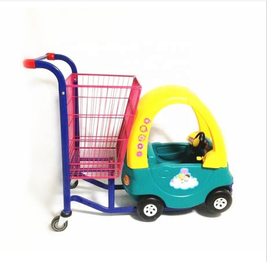 Supermarket baby/children/kids shopping trolley with toy cart