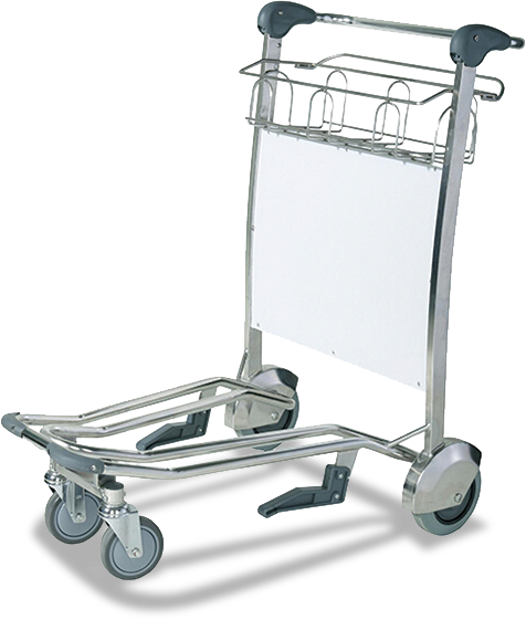 High Quality Airport Passenger Luggage Trolley With Hand Brake For Baggage