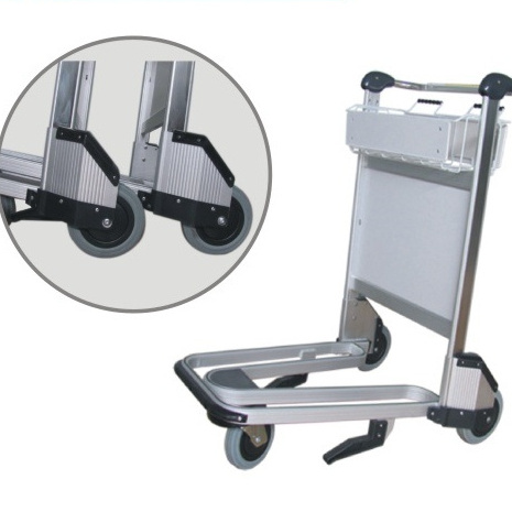 Factory Supply Aluminum Alloy Airport Luggage Trolley Hand Carts Airline Passenger Truck Airport Baggage Trolley Airport Cart