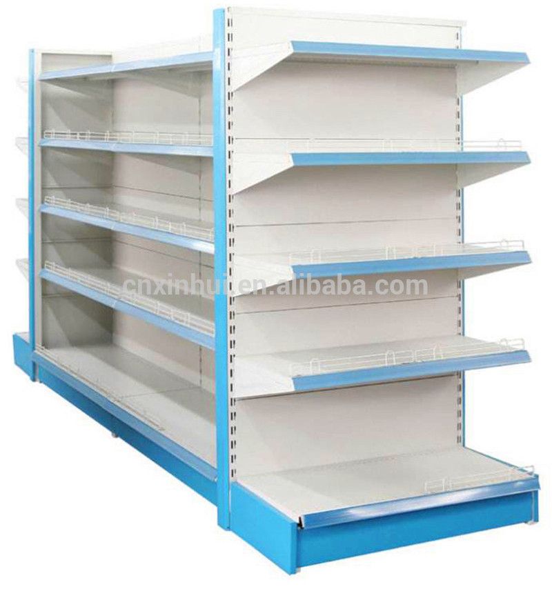 Hot sale new design Supermarket Gondola Shelf rack cosmetic shelf with glass layer factory manufactured directly