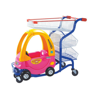 Kids trolley shopping cart Supermarket Shopping Trolley Cart with baby car