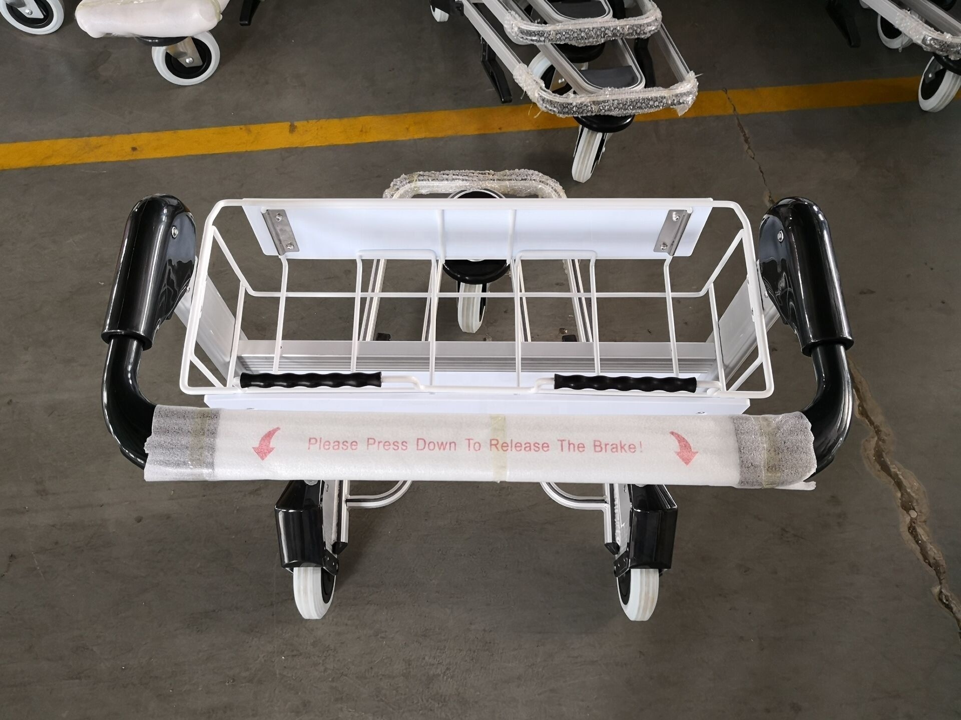 Factory Supply Aluminum Alloy Airport Luggage Trolley Hand Carts Airline Passenger Truck Airport Baggage Trolley Airport Cart