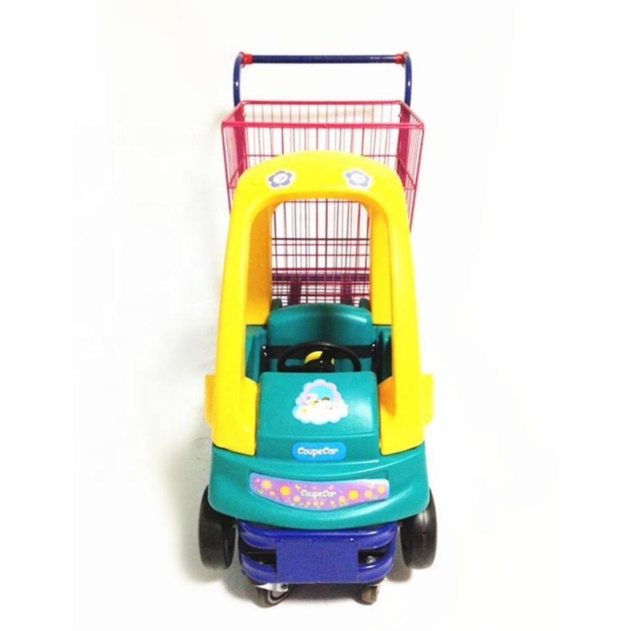 Supermarket baby/children/kids shopping trolley with toy cart