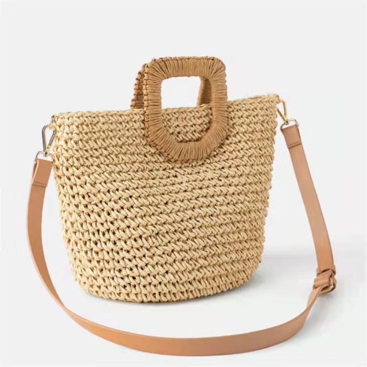 Wholesale Vintage Lady Clutch straw Tote bag Fashion  Women's shoulder bag  Women Handbags summer Straw Beach Bags