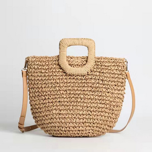 Wholesale Vintage Lady Clutch straw Tote bag Fashion  Women's shoulder bag  Women Handbags summer Straw Beach Bags