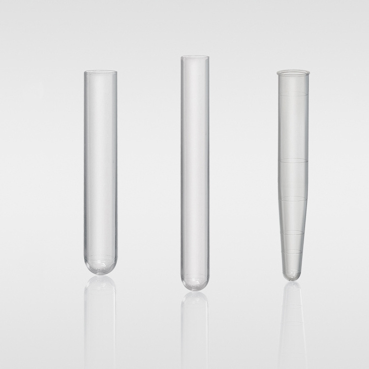 Custom size 20*200/18*180/15*150/13*100/12*100 plastic test tubes PP PS disposable test tubes with screw caps