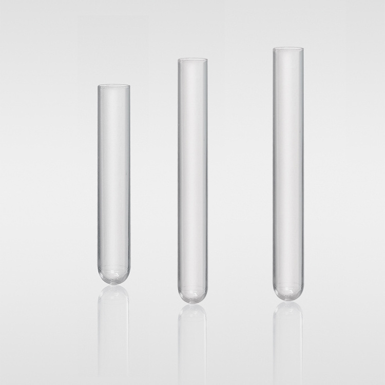 Custom size 20*200/18*180/15*150/13*100/12*100 plastic test tubes PP PS disposable test tubes with screw caps