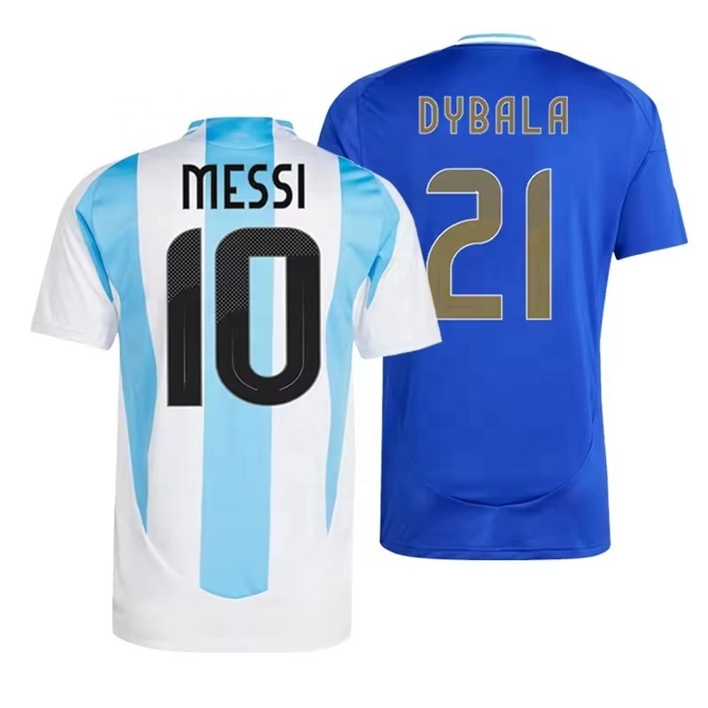 2024 Thailand Football Shirts COPA AMERICA MARADONA dybala DI MARIA MARTINEZ National Team argentina Men Kid Kit Soccer Jersey