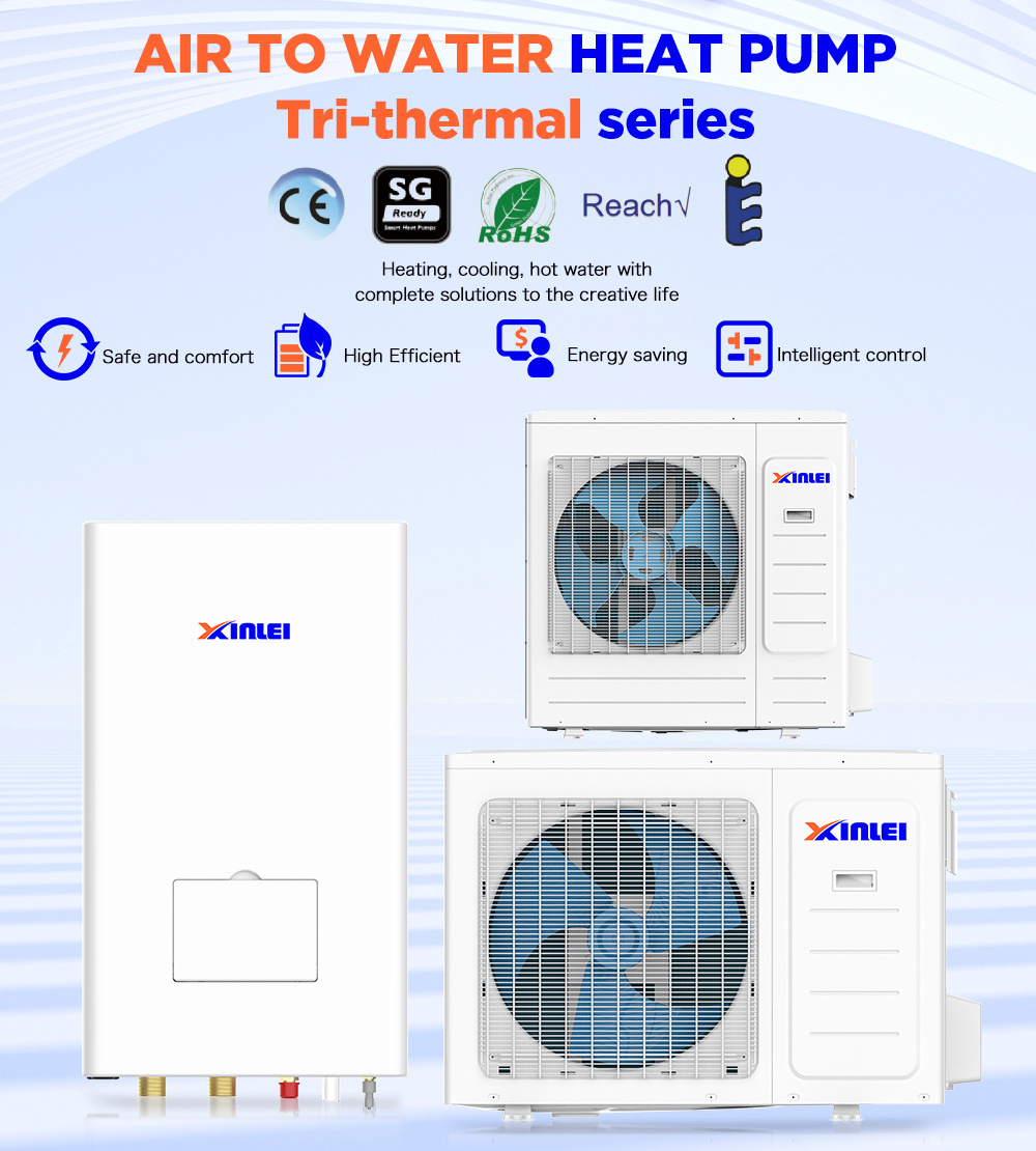 R32 all in one evi full inverter heating pump air to water inverter r32 split heat pump