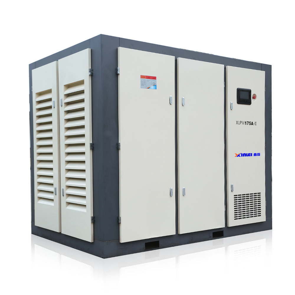 two stage big screw air compressor 8 bar 132kw 175HP XLPM175A-II-t1